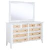 Bexhill 10-drawer Dresser and Mirror White