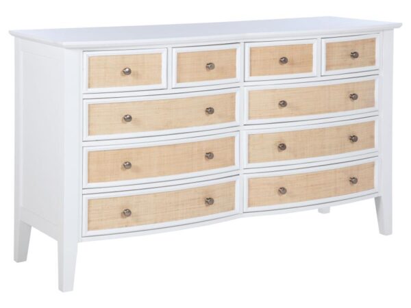 Bexhill 10-drawer Dresser Cabinet White