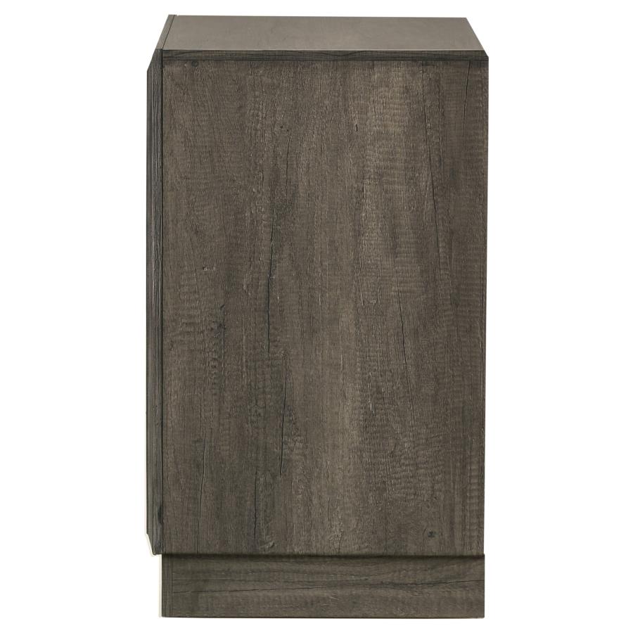 Janine 2-drawer Nightstand Bedside Table Grey