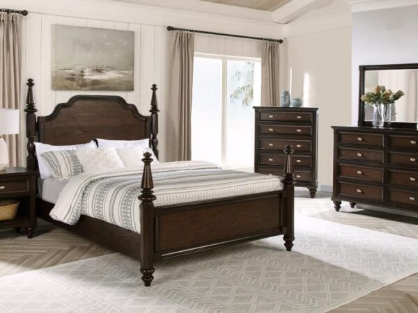 Andover 5-piece California King Bedroom Set Dark Oak