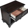 Andover 1-drawer Nightstand Bedside Table Dark Oak
