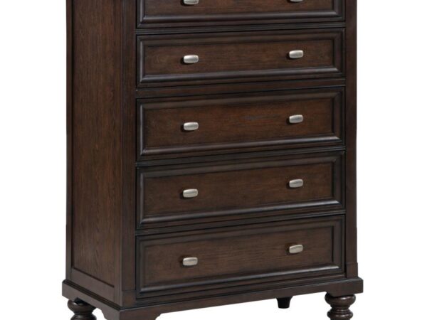 Andover 5-drawer Chest of Drawers Dark Oak