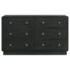 Cavelle 6-drawer Dresser Cabinet Black