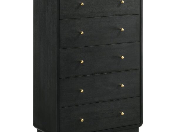 Cavelle 5-drawer Chest of Drawers Black
