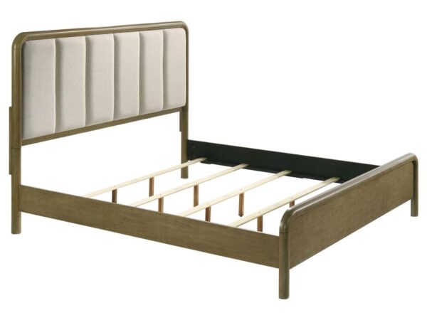 Amsbury 59-inch Upholstered California King Bed Nutmeg