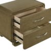 Amsbury 2-drawer Nightstand Bedside Table Nutmeg