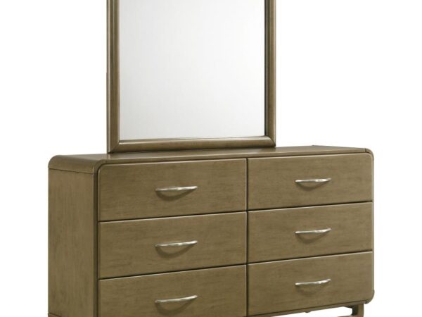 Amsbury 6-drawer Dresser and Mirror Nutmeg