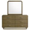 Amsbury 6-drawer Dresser and Mirror Nutmeg