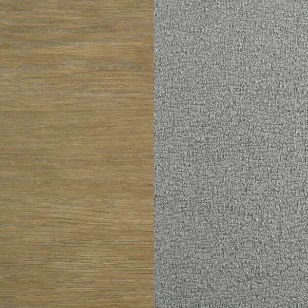 Arini Upholstered Eastern King Panel Bed Sand Wash and Grey