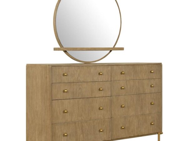 Arini 8-drawer Dresser with Mirror Sand Wash