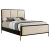 Arini 56-inch Eastern King Panel Bed Cream and Black