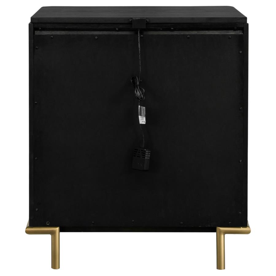 Arini 3-drawer Nightstand Black