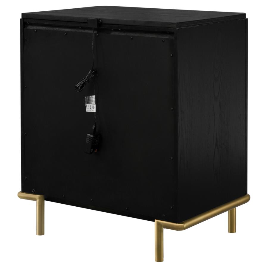 Arini 3-drawer Nightstand Black