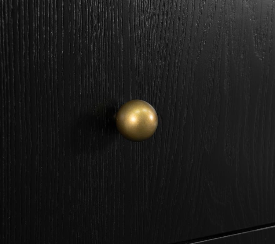 Arini 3-drawer Nightstand Black