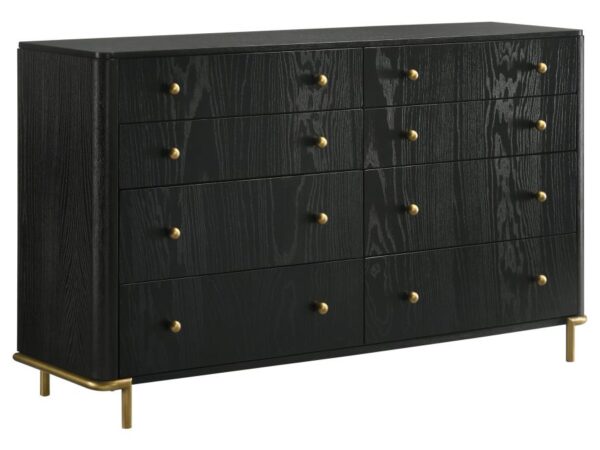 Arini 8-drawer Dresser Black