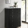 Arini 5-drawer Bedroom Chest Black