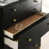 Arini 5-drawer Bedroom Chest Black