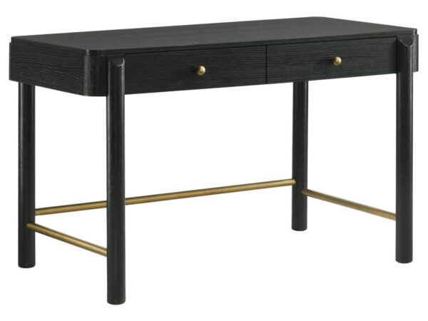 Arini 2-drawer Vanity Desk Makeup Table Black