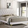 Kendall Upholstered Eastern King Panel Bed White