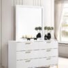 Kendall 6-drawer Dresser with Mirror White