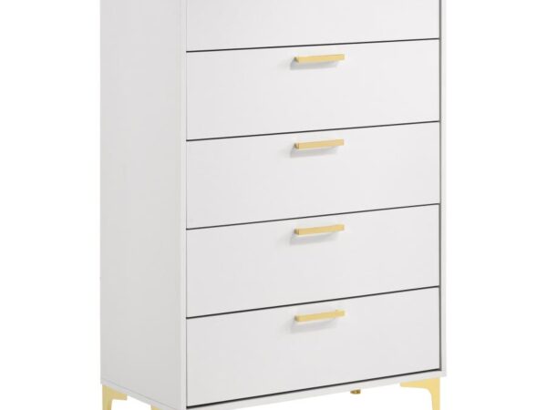 Kendall 5-drawer Bedroom Chest White
