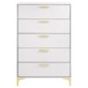 Kendall 5-drawer Bedroom Chest White