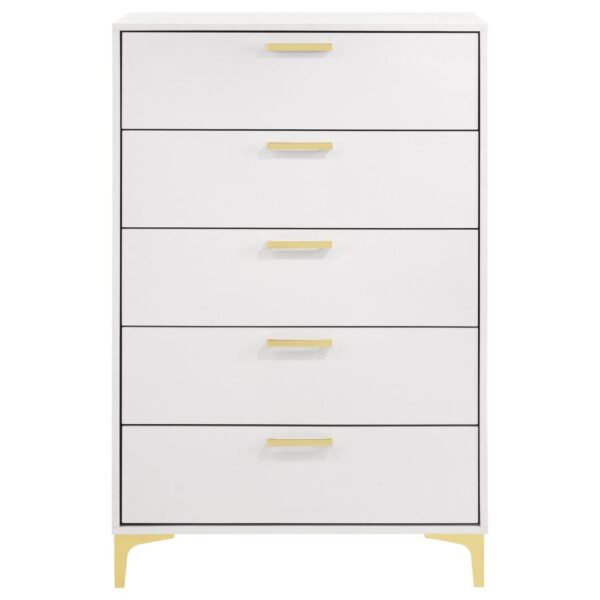 Kendall 5-drawer Bedroom Chest White