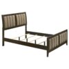 Wilkes 51-inch Upholstered Full Bed Dark Cocoa