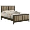 Wilkes 51-inch Upholstered Full Bed Dark Cocoa