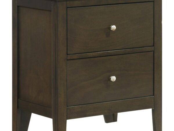 Wilkes 2-drawer Nightstand Bedside Table Dark Cocoa
