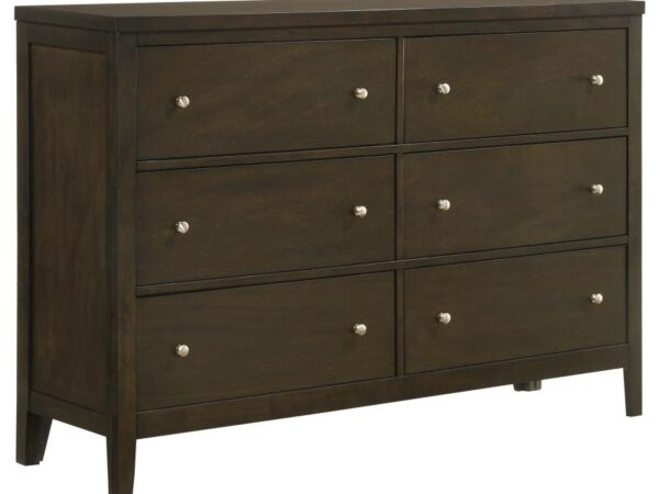 Wilkes 6-drawer Dresser Cabinet Dark Cocoa