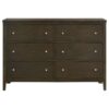 Wilkes 6-drawer Dresser Cabinet Dark Cocoa