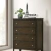 Wilkes 4-drawer Chest of Drawers Dark Cocoa