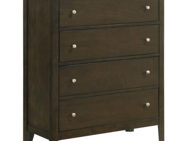 Wilkes 4-drawer Chest of Drawers Dark Cocoa