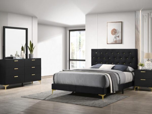 Kendall 4-piece Eastern King Bedroom Set Black