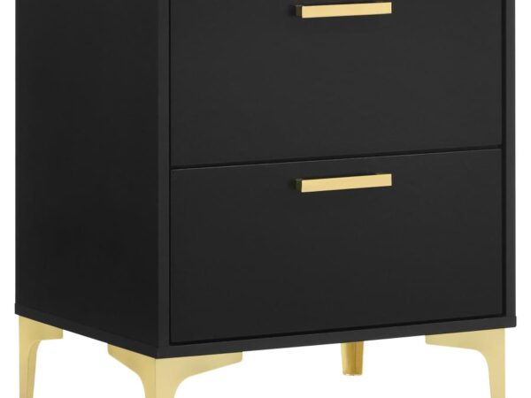Kendall 2-drawer Nightstand Black