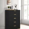 Kendall 5-drawer Bedroom Chest Black
