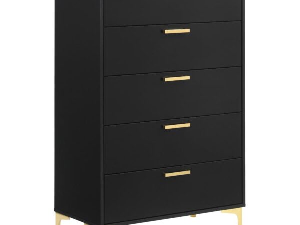 Kendall 5-drawer Bedroom Chest Black