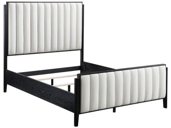 Brookmead 60-inch Upholstered California King Bed Black