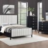Brookmead 60-inch Upholstered Queen Bed Black