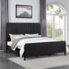 Brookmead Wood Eastern King Panel Bed Black