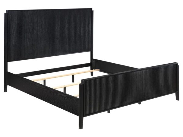 Brookmead Wood Eastern King Panel Bed Black