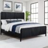 Brookmead Wood California King Panel Bed Black