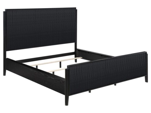 Brookmead Wood California King Panel Bed Black