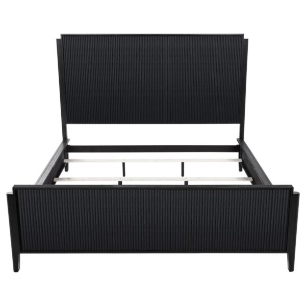 Brookmead Wood California King Panel Bed Black