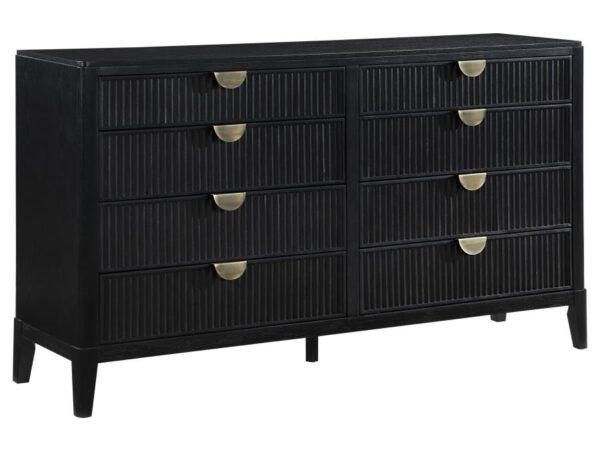 Brookmead 8-drawer Dresser Black