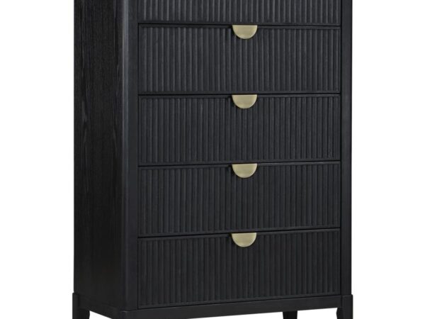 Brookmead 5-drawer Bedroom Chest Black