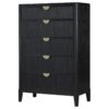 Brookmead 5-drawer Bedroom Chest Black