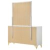 Lucia 6-drawer Dresser with Mirror White