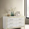 Lucia 6-drawer Dresser Cabinet White